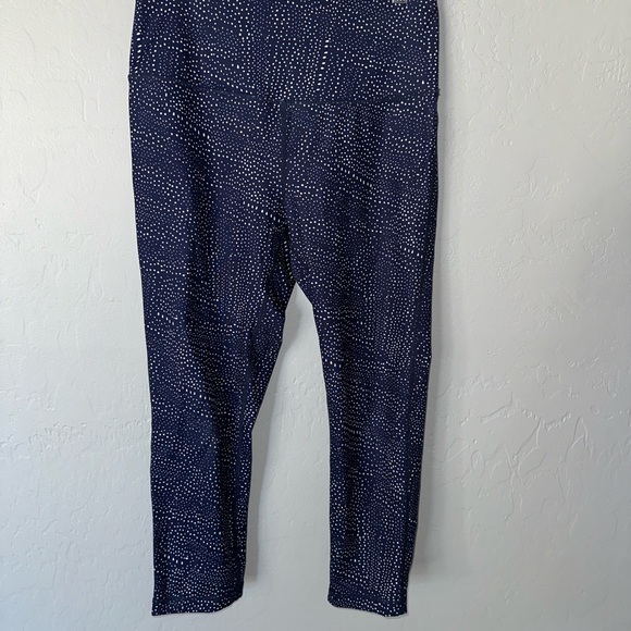 Zella Blue Polka Dot Leggings - Picture 1 of 6